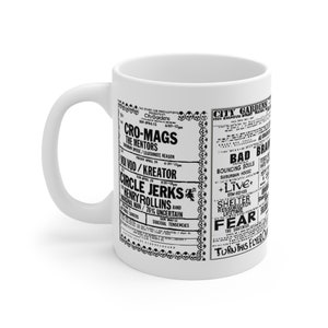 City Gardens Punk Hardcore Shows Mug 11oz
