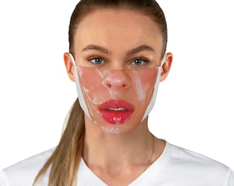 Glue On Face Fabric Face Mask