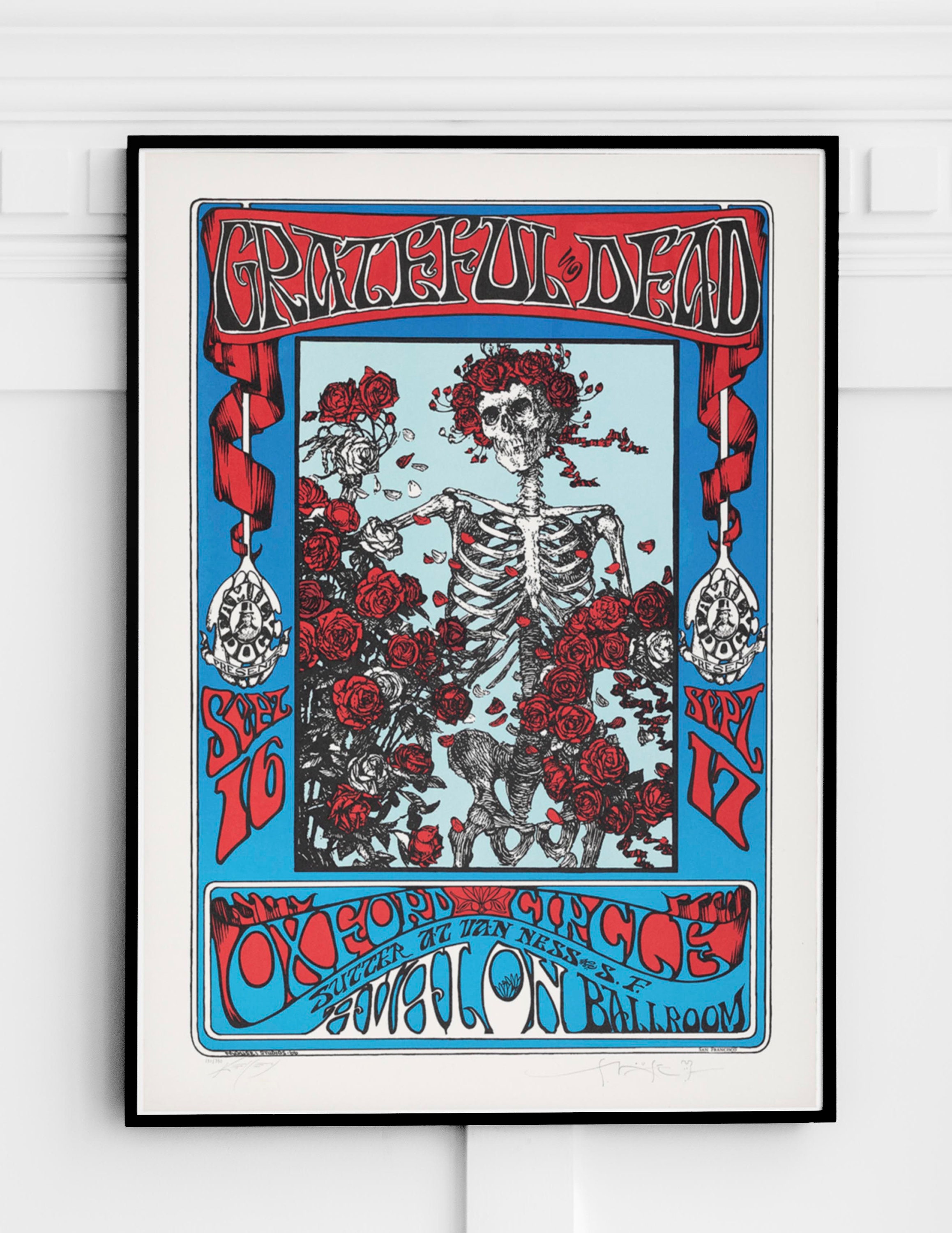 Discover Grateful Dead "Skeleton & Roses" FD-26 Concert Poster Print 1966-  and Und Print