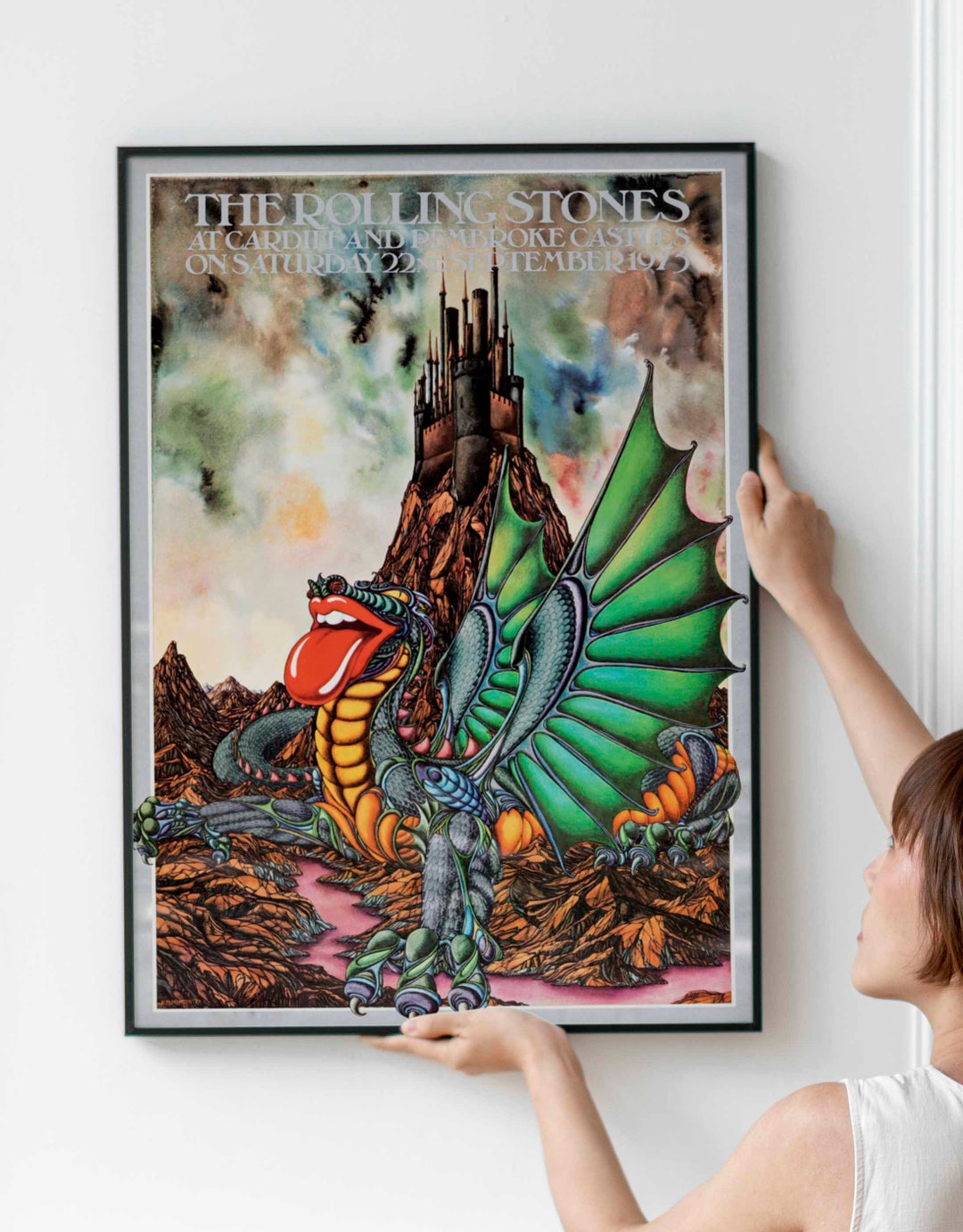 The Rolling Stones 1973 Cardiff and Pembroke Castles Original Etsy