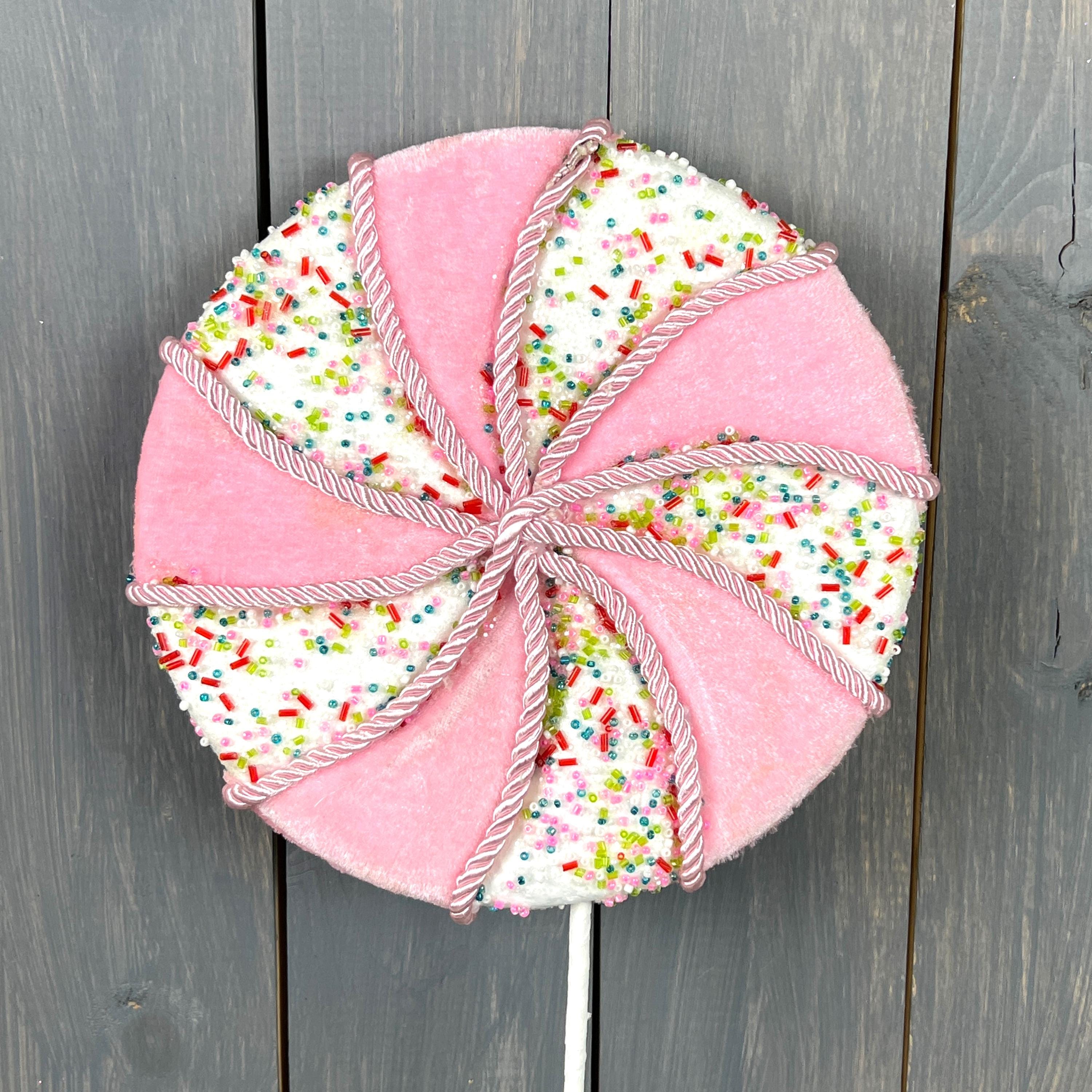 Pink Swirl Lollipop Stem