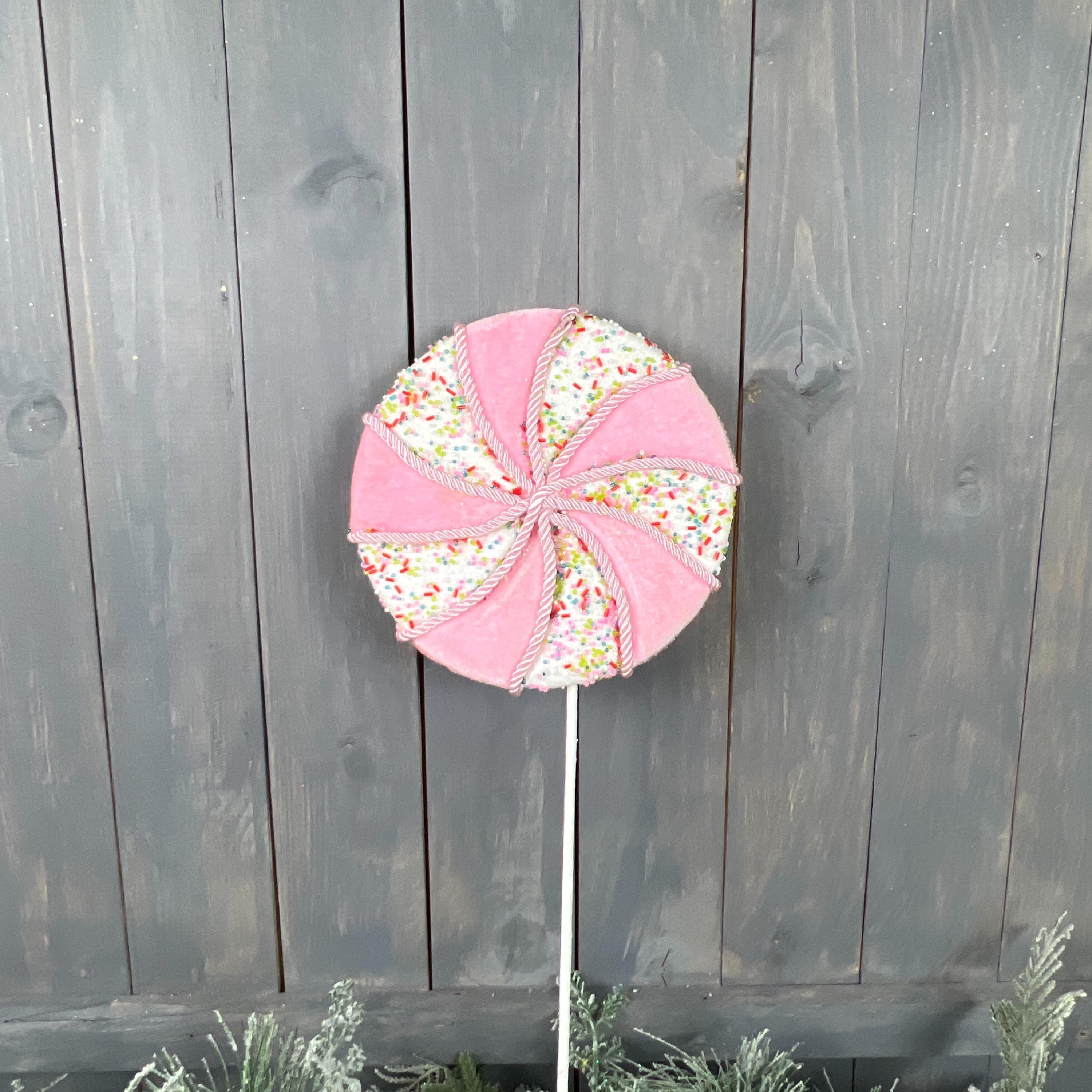 Pink Swirl Lollipop Stem