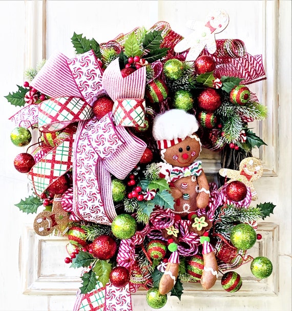 Gingerbread wreaths deals