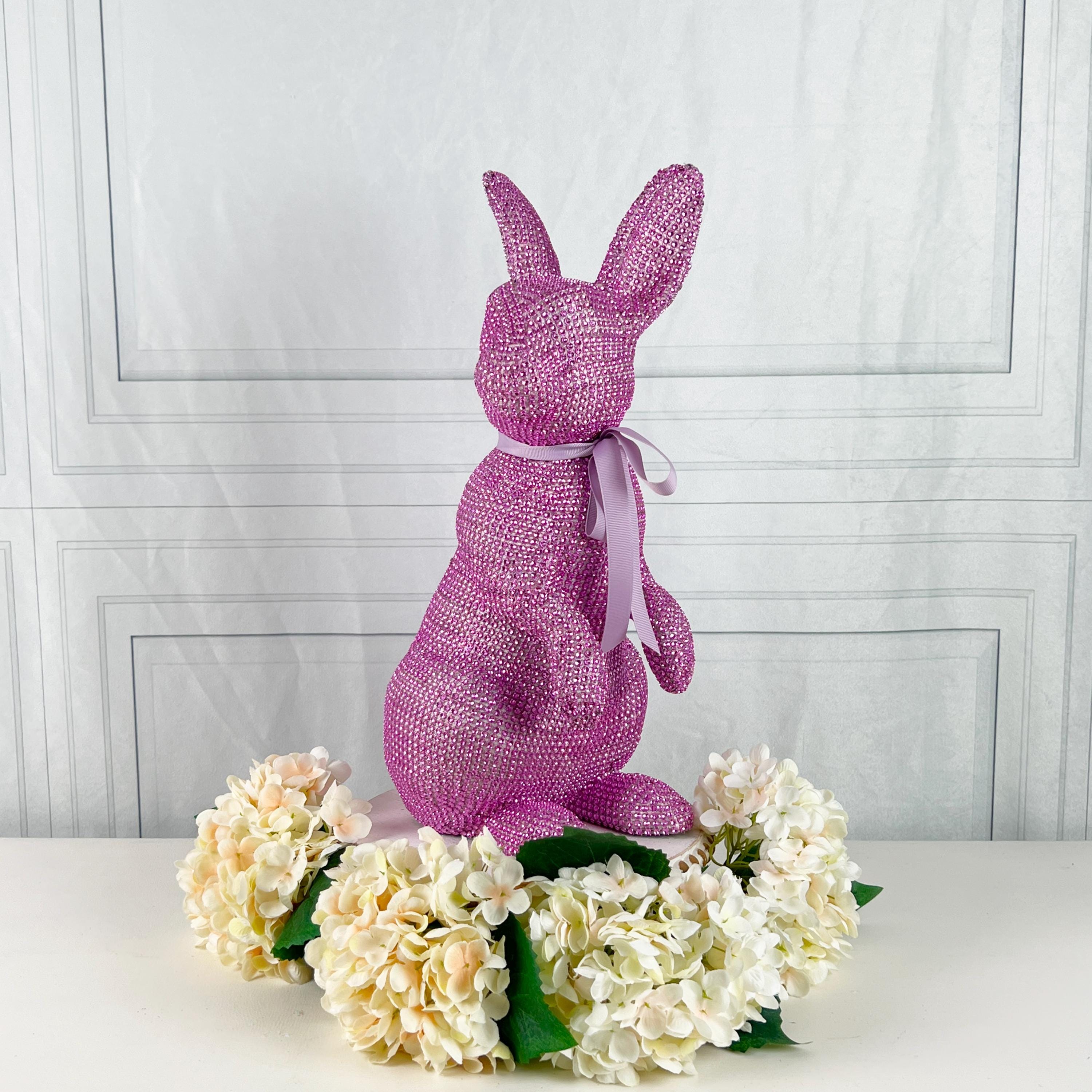Easter Crystal Rabbit Jeweled Easter Bunny: Sparkling Crystal Spring Decor - Etsy
