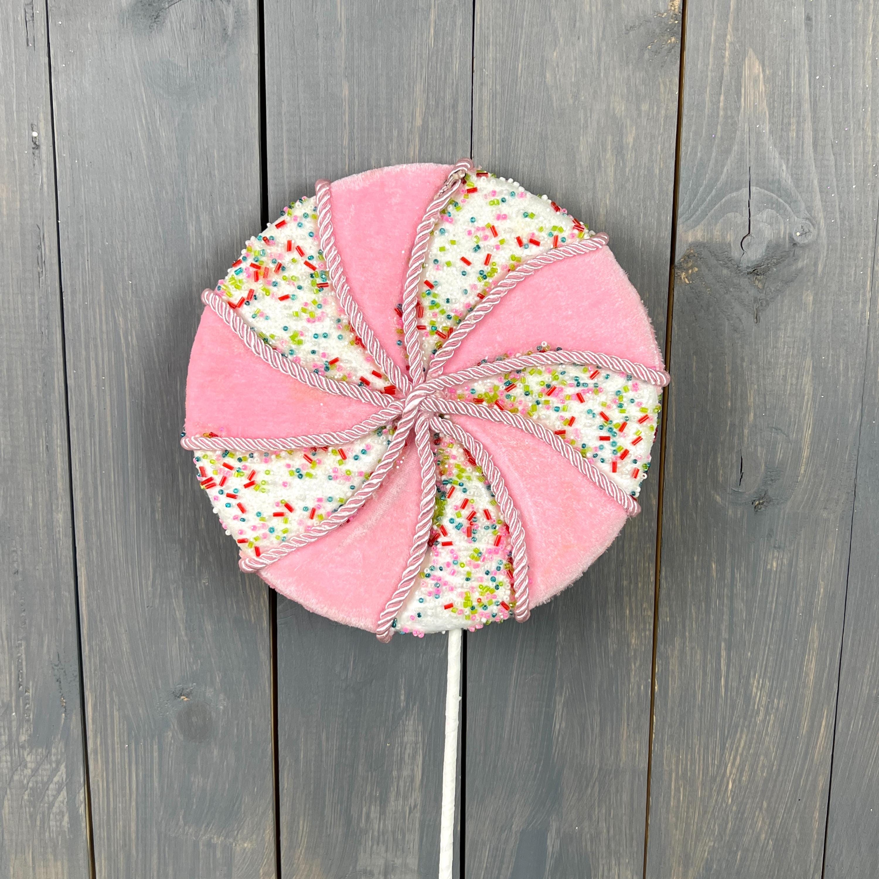 Pink Swirl Lollipop Stem