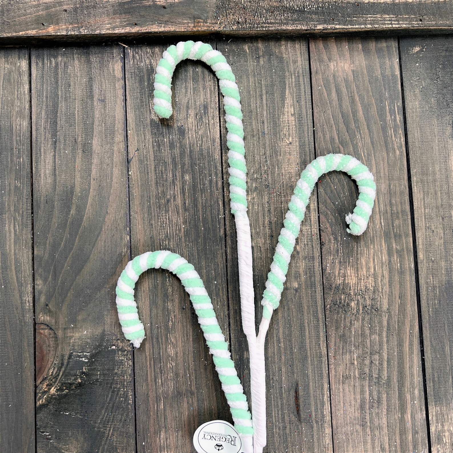 Frosted Pastel Candy Cane Spray Frosted Candy Cane Spray Etsy