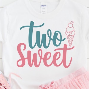 Zweiter Geburtstag SVG | Zwei süße SVG, 2 Jahre altes Baby Mädchen Geburtstag Schnittdatei, PNG, Eps, Cricut, Silhouette-Design