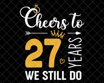 27 Years Married Etsy 27 Jaar Getrouwd
