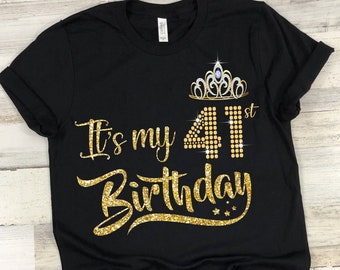 41st Birthday Shirt Etsy