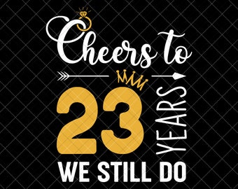 23 Jaar Samen Etsy 23 Jaar Getrouwd Cadeau