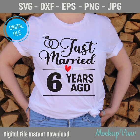 Anniversary Gift 6th - 6 Years Wedding Marriage T-Shirt Anniversary Gift 6th - 6 Years Wedding Marriage T-Shirt