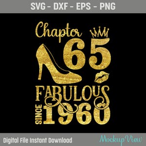 Kapitel 65 Fabful Seit 1960, 65 Jahre Alter Geburtstag SVG, Geboren im Jahr 1960 SVG, 65