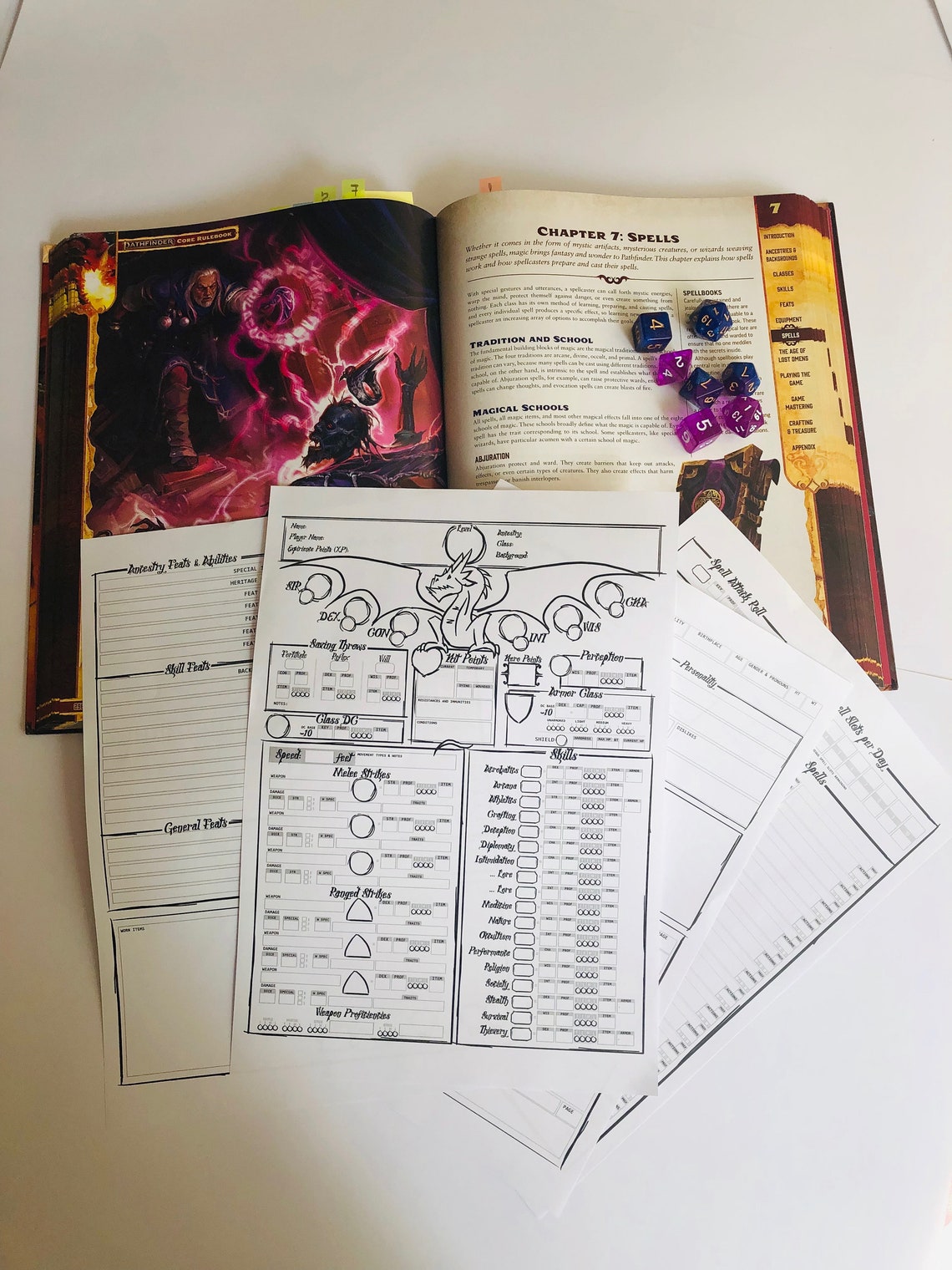 Pathfinder 2e Alternative Printable Character Sheet PDF | Etsy