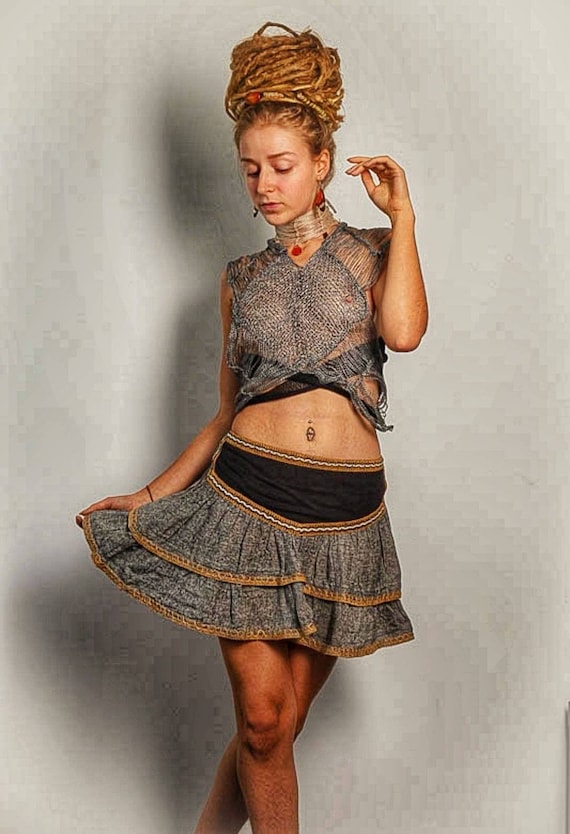 JUPE ETHNIQUE pour FEMMES boho jupes courtes pour femmes mini