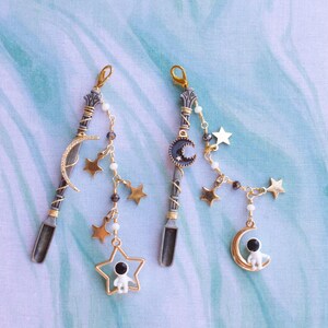 Mini spoon pendant jewelry with astronaut charm with star and moon, astronaut charm mini spoon pendant, astronaut shovels with star and moon