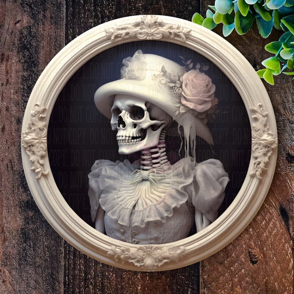 Spooky Skeleton Bride sign, Halloween Sign,  Metal Wreath sign, Halloween Wreath, Halloween Décor, Wedding Decorations