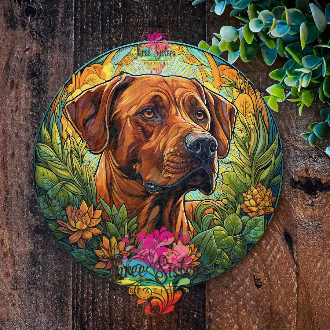 Rhodesian Ridgeback, Chien Lion d'Afrique - statuette de chien, buste