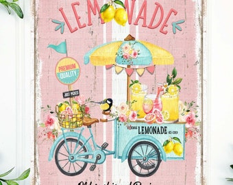 Fresh Lemonade sign, Summer wreath sign, Summer wreath, Summer sign, UK wreath sign Summer front door wreath