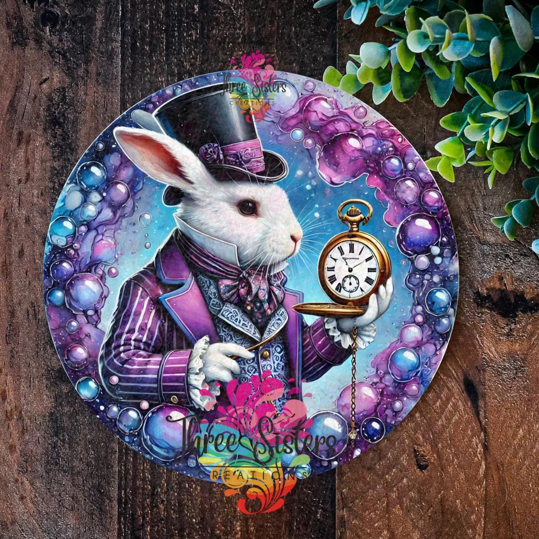 Mad March Hare Metal Sign: Alice in Wonderland Decor - Etsy