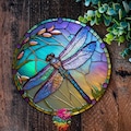 Dragonfly Sign,  garden decorations, Dragonfly gifts, Metal Dragonfly sign, Welcome wreath sign, Front door wreath sign PLEASE READ DESCRI