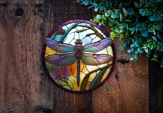 Dragonfly Gift, Dragonfly Sign, Metal Dragonfly Sign, Welcome