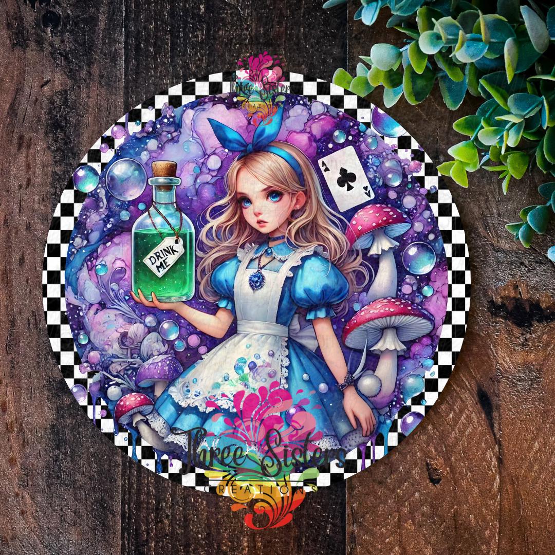 Alice in Wonderland Metal Garden Art - Etsy