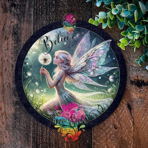 Fairy Metal Sign: Enchanted Forest Mystical Wall Art