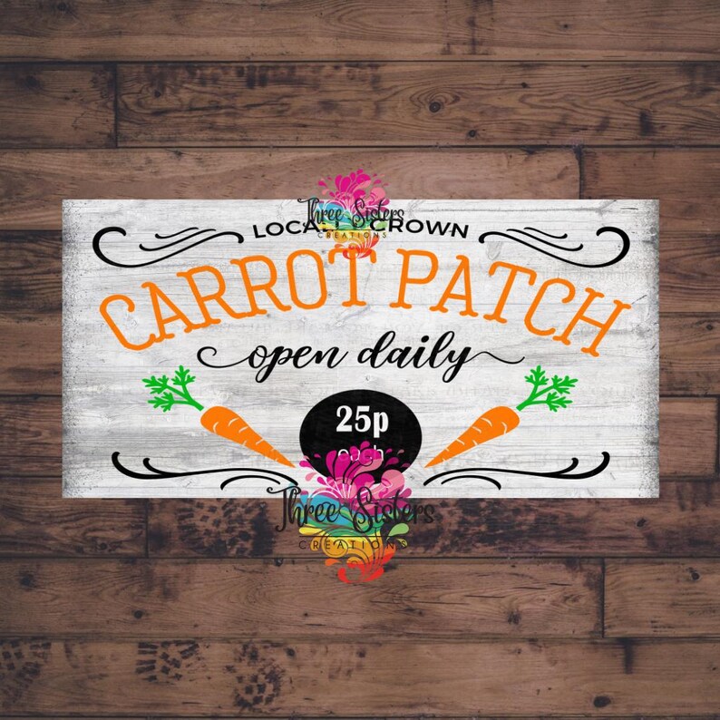 25p Sign Carrot Patch Metal Sign, Funny Gardener Easter Decor - Etsy