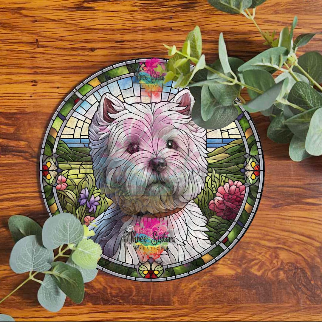 Westie Gifts White West Highland Terrier Sign Wall Art Westie Garden ...