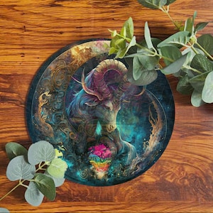 Steinbock Sternzeichen: Himmlische Ziege Metal Wall Art