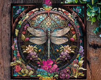 Dragonfly gifts,  Dragonfly sign, Art Nouveau Style Dragonfly , Metal Dragonfly, Dragonfly plaque, wreath sign, Front door wreath