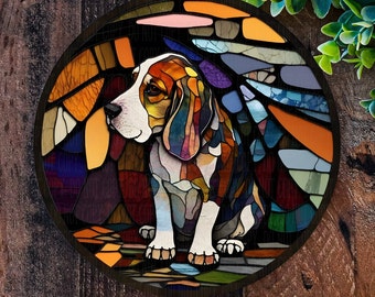 Beagle sign, Christmas gifts for Dog lovers, Metal dog sign, Garden Decoration, wreath sign, pet memorial plaque