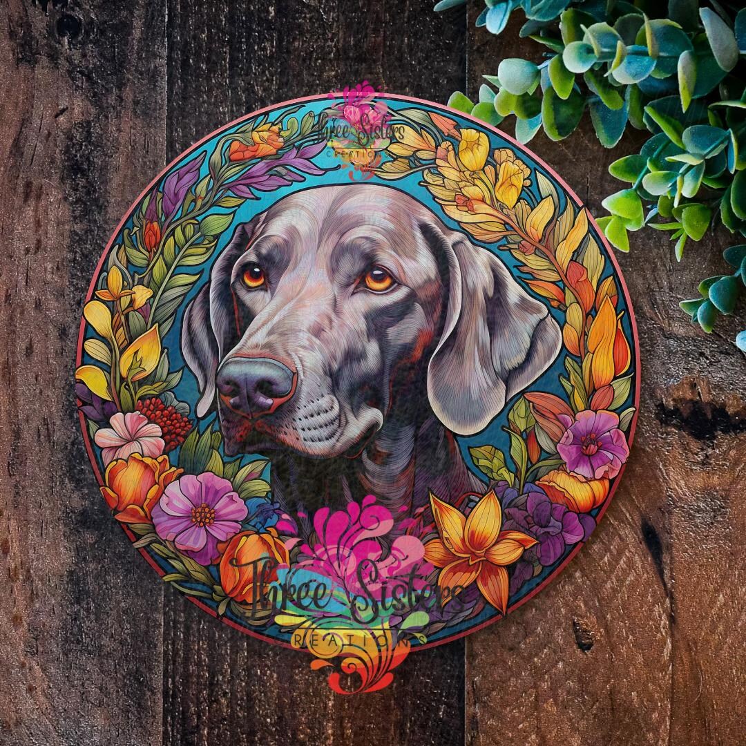 Weimaraner Dog Pet Sign - Laminated Card Printing Custom Weimaraner Dog ...