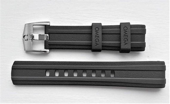 Cinturino per OROLOGIO OMEGA SEAMASTER 300 Silicone nero | Etsy Italia
