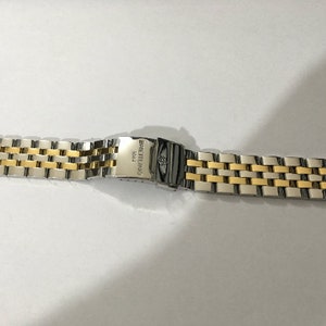 STUNNING Two Tone BREITLING BRACELET Watch Strap in 18/20/22/24mm Width Rare Item zdjęcie 5