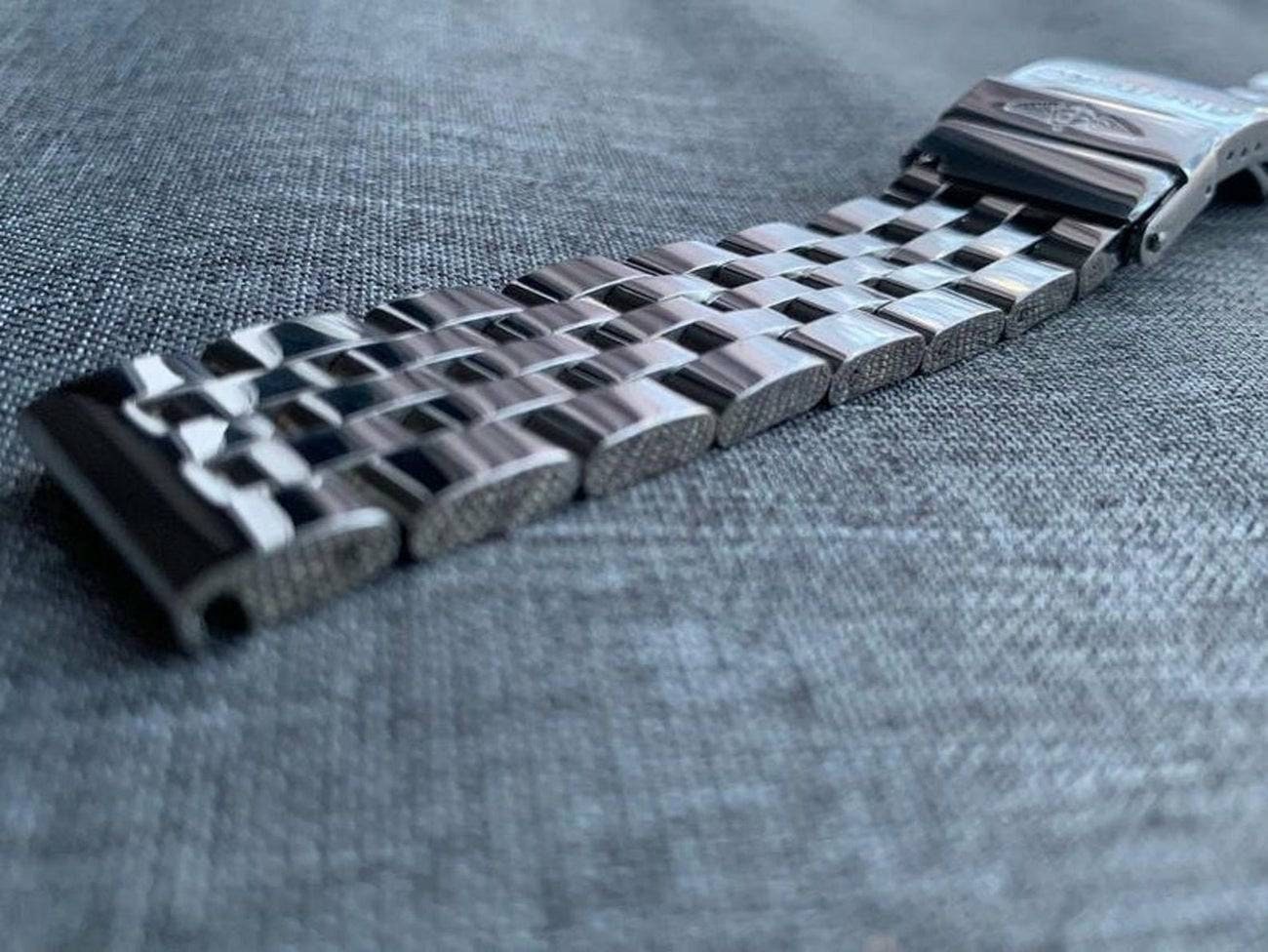 BREITLING SILVER BRACELET - Four Sizes Available - 18/20/22