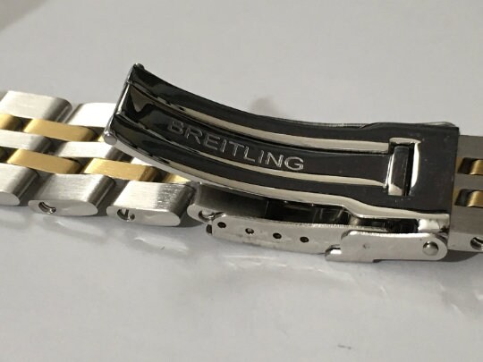 BREITLING SILVER BRACELET - Four Sizes Available - 18/20/22