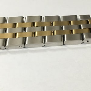 SUPERBE bracelet de montre BREITLING bicolore en 18/20/22/24 mm de largeur Article rare image 2