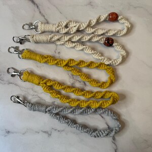 Macrame wristlet key chains handmade
