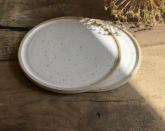 White stoneware Plates