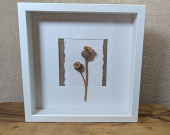 Seed Head Wall Art, Dried Flower Picture