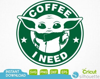 Download Baby Yoda Coffee Etsy