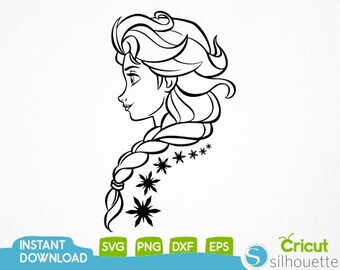 Download Elsa Silhouette Svg Etsy Yellowimages Mockups