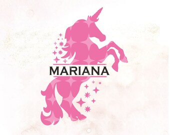 Download Unicorn Monogram Svg Etsy PSD Mockup Templates