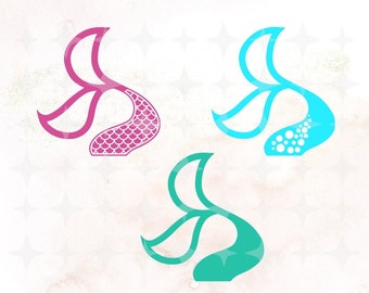 Mermaid SVG, Mermaid tail Svg, Cute Mermaid Svg, Mermaid Birthday Girl SVG, Sea Beach SVG, Mermaid svg file for cricut and silhouette