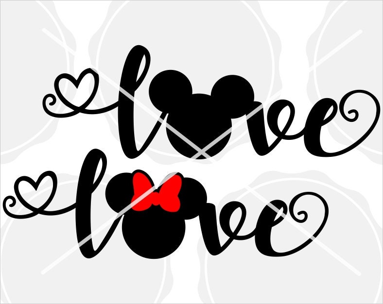 Download Love Disney Svg Love Disney Dxf Love Disney Cut Love Etsy