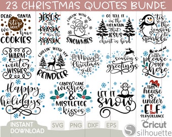 Christmas Svg Bundle, Christmas Quotes Svg, Christmas Svg, Christmas Sign Svg, Christmas Ornament, Gift, Decor, Snow, Elf, Svg, Png, Eps,Dxf