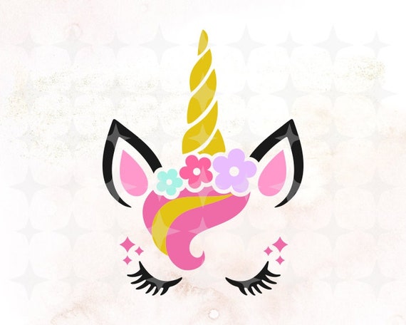 Unicorn SVG Unicorn head Svg Unicorn Clip Art Unicorn Face ...