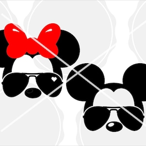 mickey wearing sunglasses