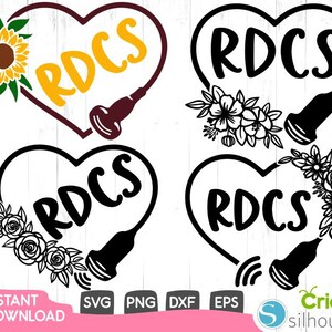 Registrierte diagnostische Herz Sonographer Svg, Ultraschall-Sonde Herz Svg, Silhouette, Krankenschwester Svg, medizinische Svg, schneiden Dateien für Cricut, Silhouette